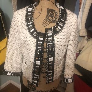 White House black market crop jacket